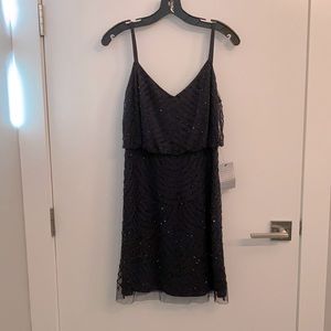 Adrianna Papell blouson beaded short dress